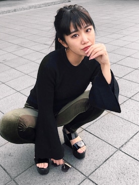 🦋 𝐌𝐎𝐊𝐀 🦋さん(レディース・155cm)の冬コーディネート