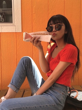 🦋 𝐌𝐎𝐊𝐀 🦋さん（レディース・155cm）の夏コーディネート