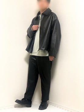「ペールトーン」｜「アイテム（ブルゾン）」を使った、kazuさん（メンズ・173cm）の春コーディネート