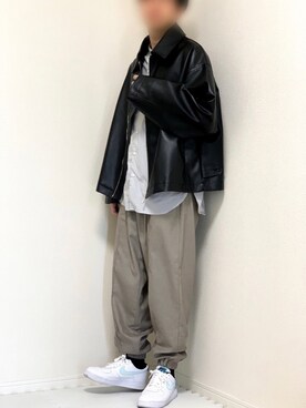 「shiki tokyo（シキトウキョウ）のアイテム（ブルゾン）」を使った、kazuさん（メンズ・173cm）の春コーディネート