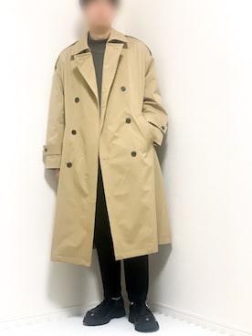 「epnok（エプノック）のアイテム（トレンチコート）」を使った、kazuさん（メンズ・173cm）の春コーディネート