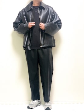 「shiki tokyo（シキトウキョウ）のアイテム（ブルゾン）」を使った、kazuさん（メンズ・173cm）の春コーディネート