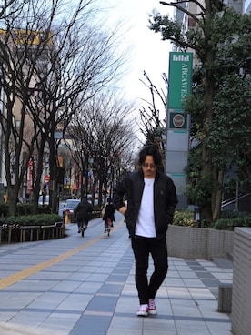 「MCD（エムシーディー）のアイテム（その他アウター）」を使った、PEETスタッフコーディネートさん（メンズ・174cm）の冬コーディネート