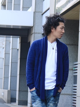 「MCD（エムシーディー）のアイテム（パンツ）」を使った、PEETスタッフコーディネートさん（メンズ・178cm）の冬コーディネート