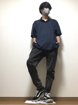ポロシャツを使った デニムジョガーパンツ のメンズ人気ファッションコーディネート Wear ポロシャツを使った デニムジョガーパンツ のメンズ人気ファッションコーディネート Wear