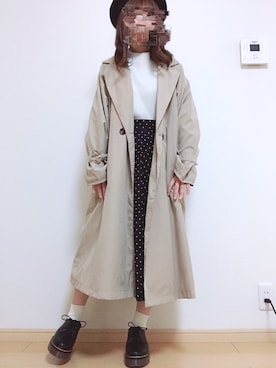 「アイテム（トレンチコート）」を使った、haru さん（レディース・150cm・20代）の春コーディネート