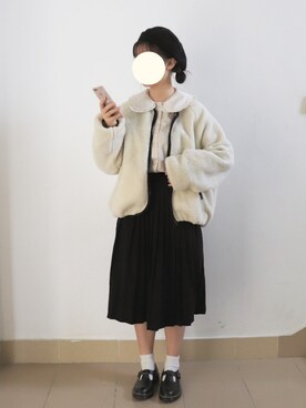 「アイテム（ブルゾン）」を使った、咸咸さん（レディース・158cm・10代）の秋コーディネート