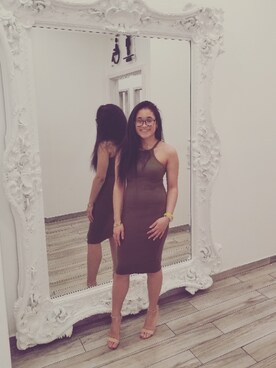 「RAINBOW（レインボー）のアイテム（ワンピース/ドレス）」を使った、Kyra Alliahさん（レディース・155cm）の夏コーディネート