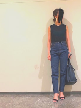 「THE SHINZONE（ザ　シンゾーン）のIVY JEANS（デニムパンツ）」を使った、LONさん（レディース・160cm）の夏コーディネート