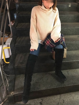 LONさん（レディース・160cm）の冬コーディネート