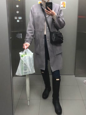 「UNIQLO（ユニクロ）のWOMEN ウルトラストレッチジーンズ（デニムパンツ）」を使った、LONさん（レディース・160cm）の春コーディネート