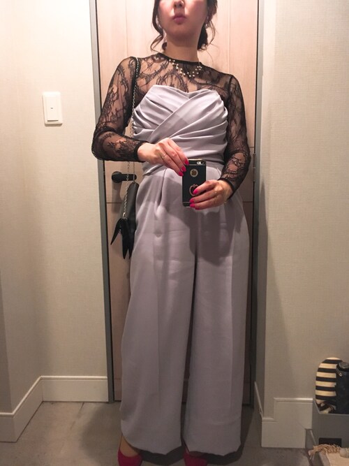 mojitomo使用「LAGUNAMOON（LADYクロスベアパンツドレス）」的時尚穿搭