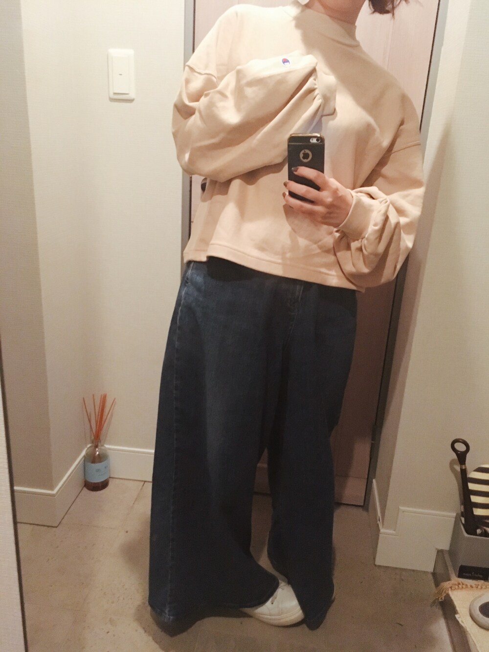 FRAY I.D×Champion ルーズスウェットプルオーバー FRAY I.D×Champion ルーズスウェットプルオーバー - メルカリ