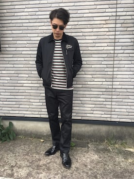 「COOTIE PRODUCTIONS（クーティープロダクションズ）のアイテム（その他アウター）」を使った、Sさん（メンズ・175cm）の秋コーディネート