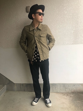 「ワコマリア」｜「アイテム（その他アウター）」を使った、Sさん（メンズ・175cm）の秋コーディネート