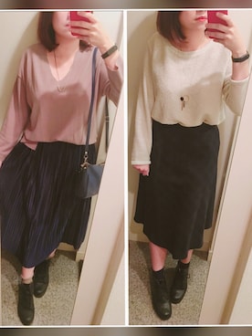 「Honeys（ハニーズ）のアイテム（アクセサリー）」を使った、Mikaさん（レディース・163cm）の秋コーディネート