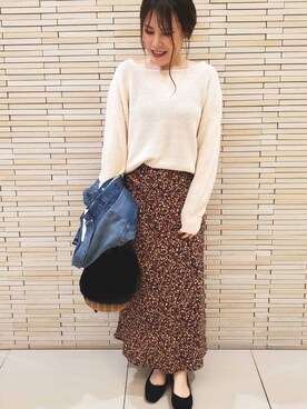 「Te chichi（テチチ）のアイテム（デニムジャケット）」を使った、milky1923さん（レディース・163cm）の秋コーディネート