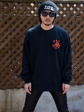 「LABRAT（ラブラット）のアイテム」を使った、田中奨伍さん（メンズ・178cm）の春コーディネート