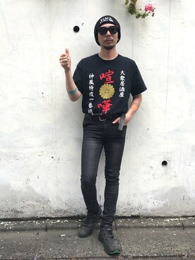 田中奨伍さん（メンズ・178cm）の夏コーディネート