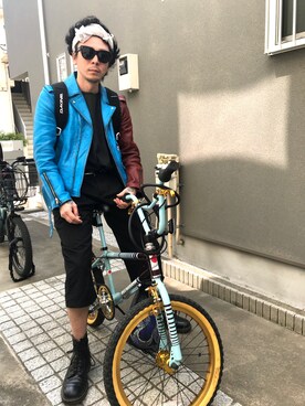 「LABRAT（ラブラット）のアイテム」を使った、田中奨伍さん（メンズ・178cm）の春コーディネート