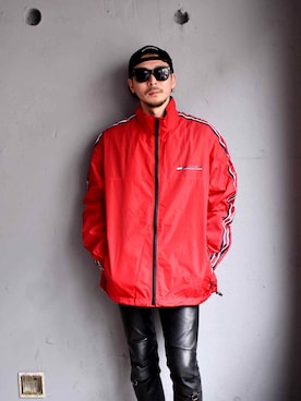 「TOMMY HILFIGER（トミーヒルフィガー）のアイテム（ジャケット/アウター）」を使った、田中奨伍さん（メンズ・178cm）の冬コーディネート