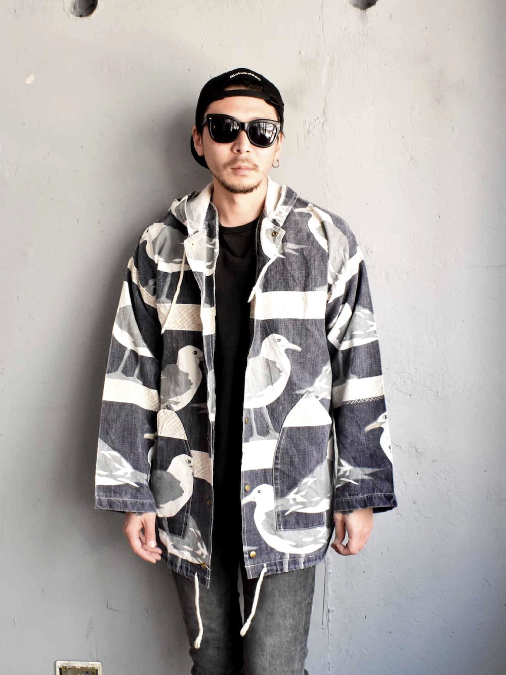 MICHIGAN RAG CO. 馬柄フード付きジャケット アノラック 20190419122830277_1000.jpg