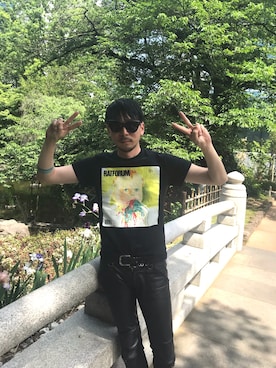 「LABRAT（ラブラット）のアイテム」を使った、田中奨伍さん（メンズ・178cm）の春コーディネート