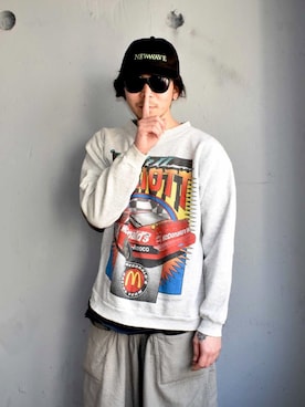 「LABRAT（ラブラット）のアイテム」を使った、田中奨伍さん（メンズ・178cm）の春コーディネート