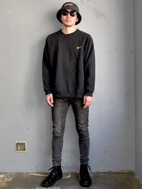 「LABRAT（ラブラット）のアイテム」を使った、田中奨伍さん（メンズ・178cm）の春コーディネート