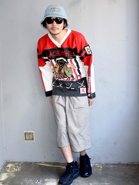 「NHL」｜田中奨伍さん（メンズ・178cm）の春コーディネート