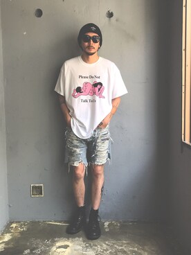 「LABRAT（ラブラット）のアイテム」を使った、田中奨伍さん（メンズ・178cm）の春コーディネート