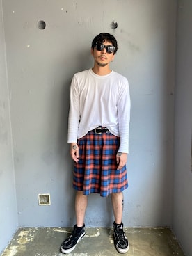 「United Athle（ユナイテッドアスレ）のアイテム」を使った、田中奨伍さん（メンズ・178cm）の夏コーディネート