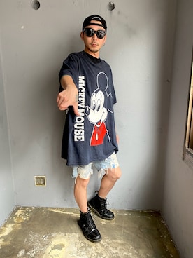 「RICHARDSON（リチャードソン）のアイテム」を使った、田中奨伍さん（メンズ・178cm）の夏コーディネート