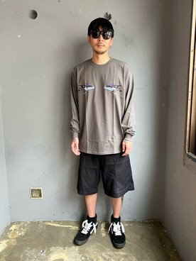「LABRAT（ラブラット）のアイテム」を使った、田中奨伍さん（メンズ・178cm）の夏コーディネート