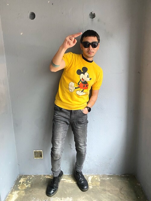 田中奨伍 Mickey Mouseのスウェットを使ったコーディネート Wear
