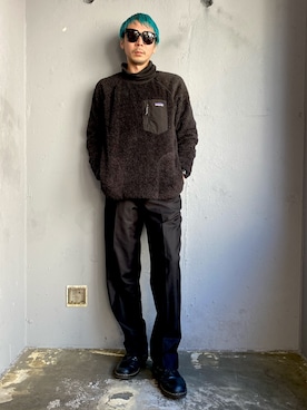 「IKE BEHAR（アイクベーハー）のアイテム」を使った、田中奨伍さん（メンズ・178cm）の冬コーディネート