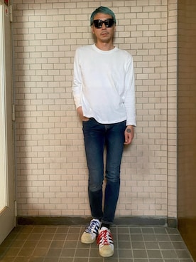 「United Athle（ユナイテッドアスレ）のアイテム」を使った、田中奨伍さん（メンズ・178cm）の春コーディネート