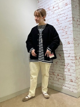 「Le Minor（ルミノア）のアイテム」を使った、高木さん（レディース・157cm）の秋コーディネート