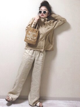 「秋のカフェオレコーデ」｜「アイテム（マウンテンパーカー）」を使った、 Chankanaさん（レディース・160cm）の秋コーディネート