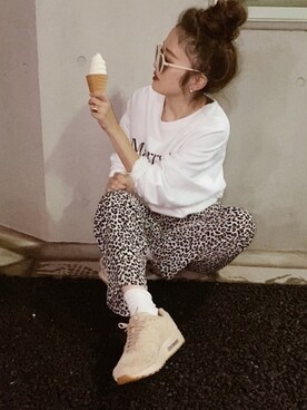 「NIKE（ナイキ）のNIKE WMNS AIR MAX 1 SD(atmos EXCLUSIVE)【SP】（スニーカー）」を使った、 Chankanaさん（レディース・160cm）の冬コーディネート