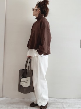 「アントマリーズ」｜「アイテム（バレエシューズ）」を使った、 Chankanaさん（レディース・160cm）の春コーディネート