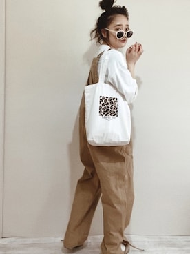 「アイテム（サロペット/オーバーオール）」を使った、 Chankanaさん（レディース・160cm・20代）の春コーディネート
