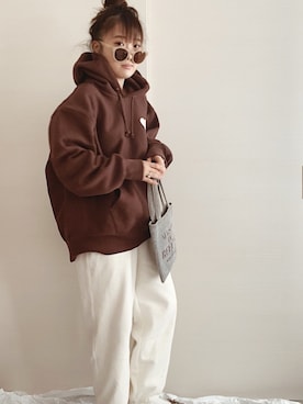 「BASE（ベース）のアイテム（その他）」を使った、 Chankanaさん（レディース・160cm）の冬コーディネート