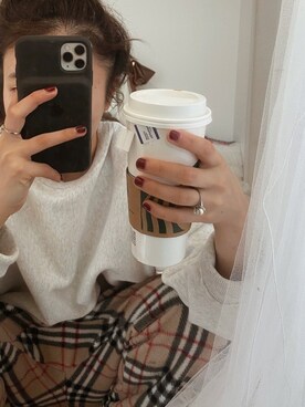 「BASE（ベース）のアイテム（その他）」を使った、 Chankanaさん（レディース・160cm）の春コーディネート