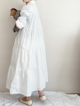 「sakishimatokyo（サキシマトーキョー）のアイテム（シャツワンピース）」を使った、 Chankanaさん（レディース・160cm）の春コーディネート
