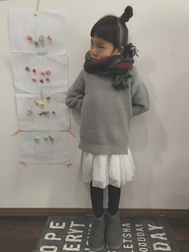 yuzu.moonさん（キッズ・110cm）の冬コーディネート