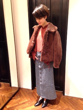 「FABIO RUSCONI（ファビオルスコーニ）のアイテム（パンプス）」を使った、nano・universe 名古屋ラシック STAFFさん（レディース・160cm）の秋コーディネート