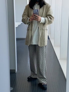 「SLY（スライ）のアイテム（その他アウター）」を使った、nonさん（レディース・156cm）の春コーディネート