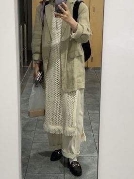 「SLY（スライ）のアイテム（その他アウター）」を使った、nonさん（レディース・156cm）の春コーディネート