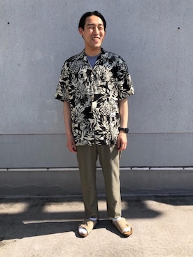 「TWO PALMS（トゥーパームス）のアイテム」を使った、Yuhi Nonoguchiさん（メンズ・170cm）の春コーディネート